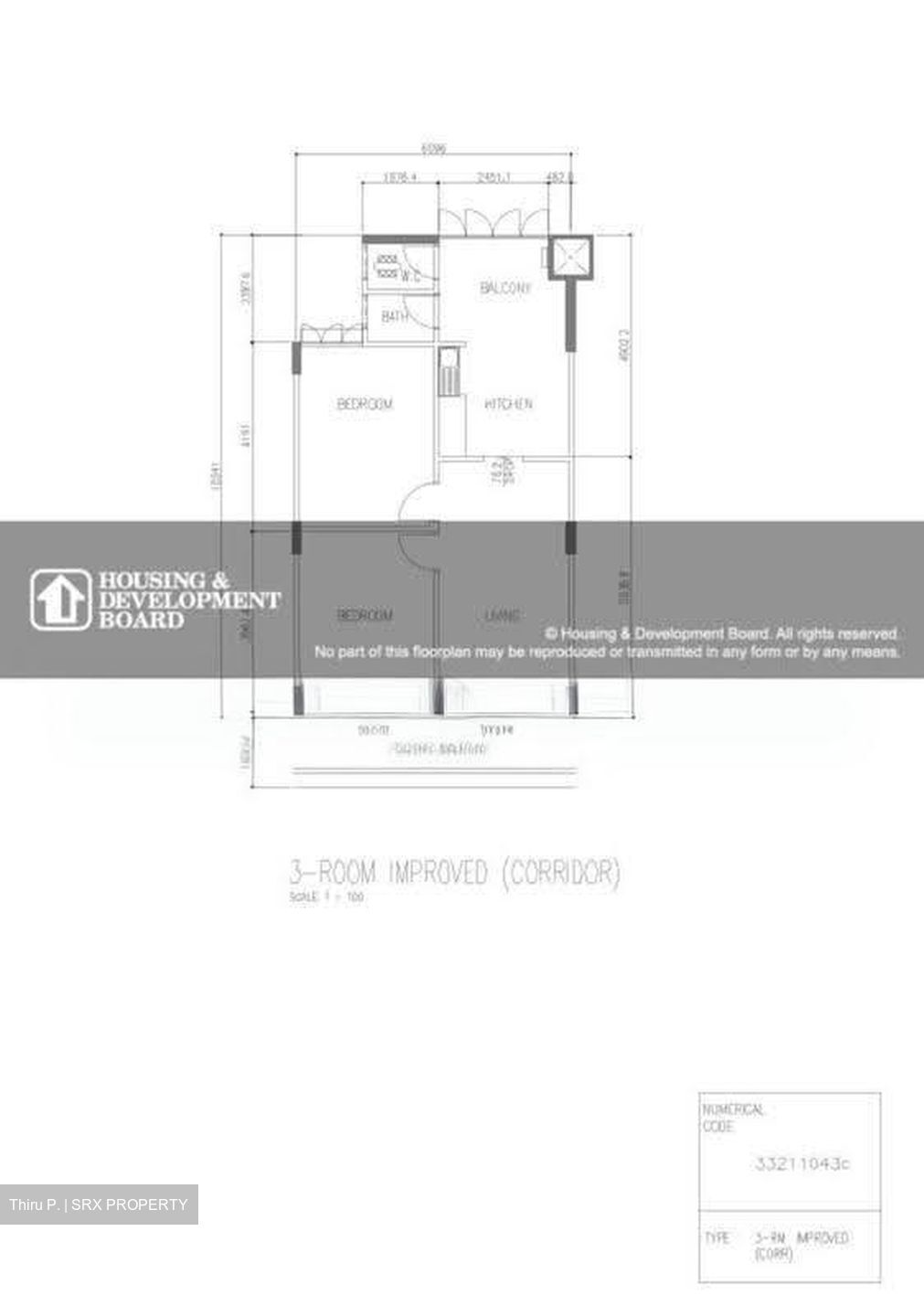 Blk 2 Hougang Avenue 3 (Hougang), HDB 3 Rooms #623222221